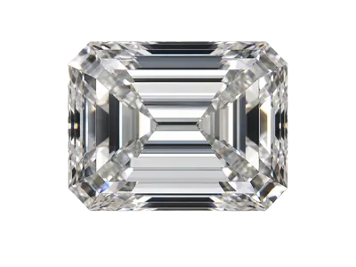 Emerald cut lab-grown diamond