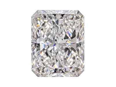 Radiant cut lab-grown diamond